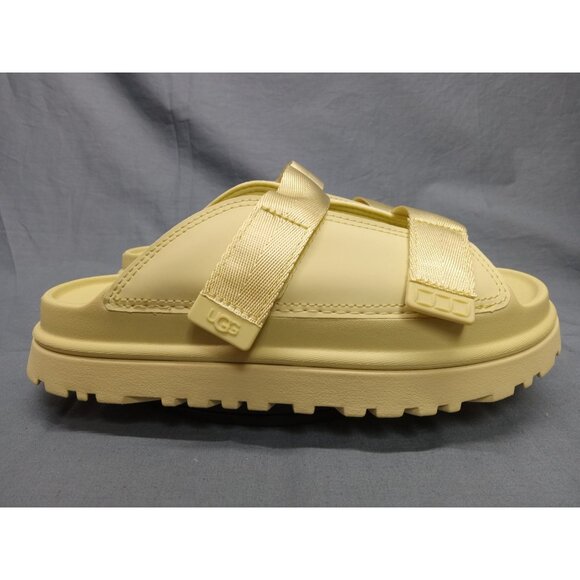 UGG Girls K Goldenglow Slide Slip-on Glow Yellow Size 4 NEW IN BOX! - Picture 8 of 13